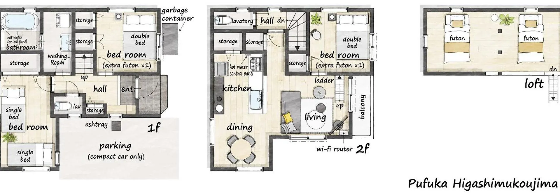 ぷふか東向島3 Apartment Tokyo